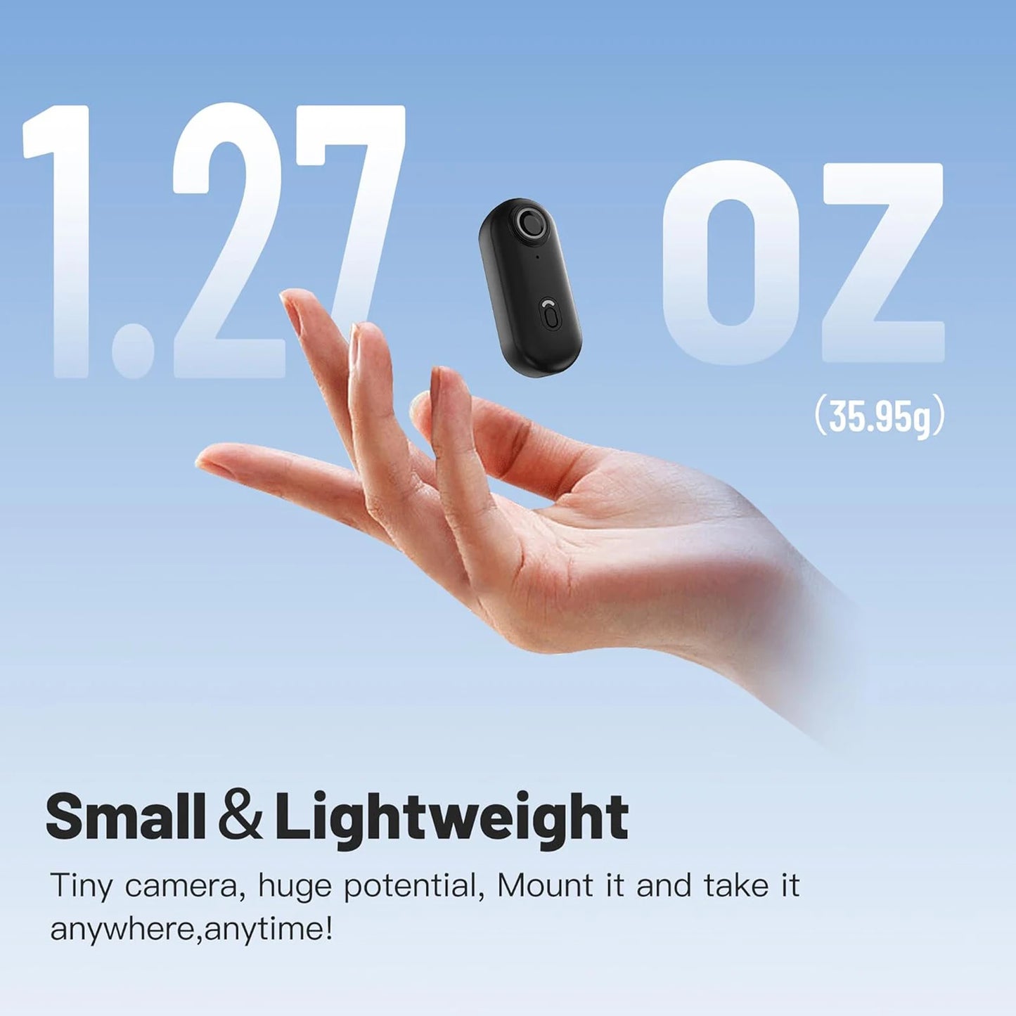 Pocket 4K Mini Camera Magnetic Wearable Cam with Waterproof Shell Wifi Bike Camera Friendly for Casual Cycling Vlog Home Use