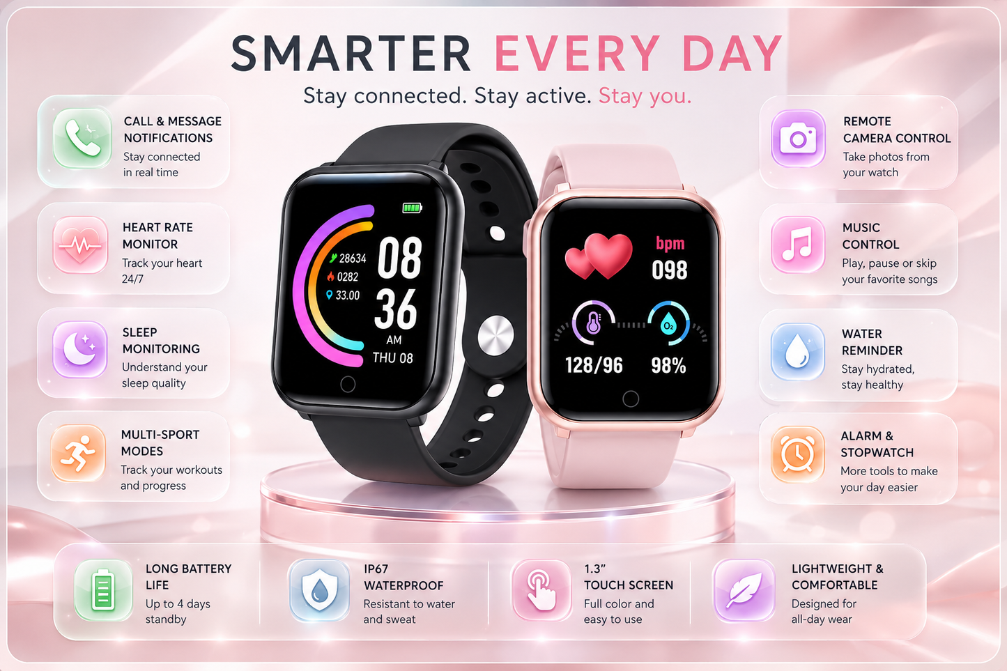 PulseFit Smart Watch