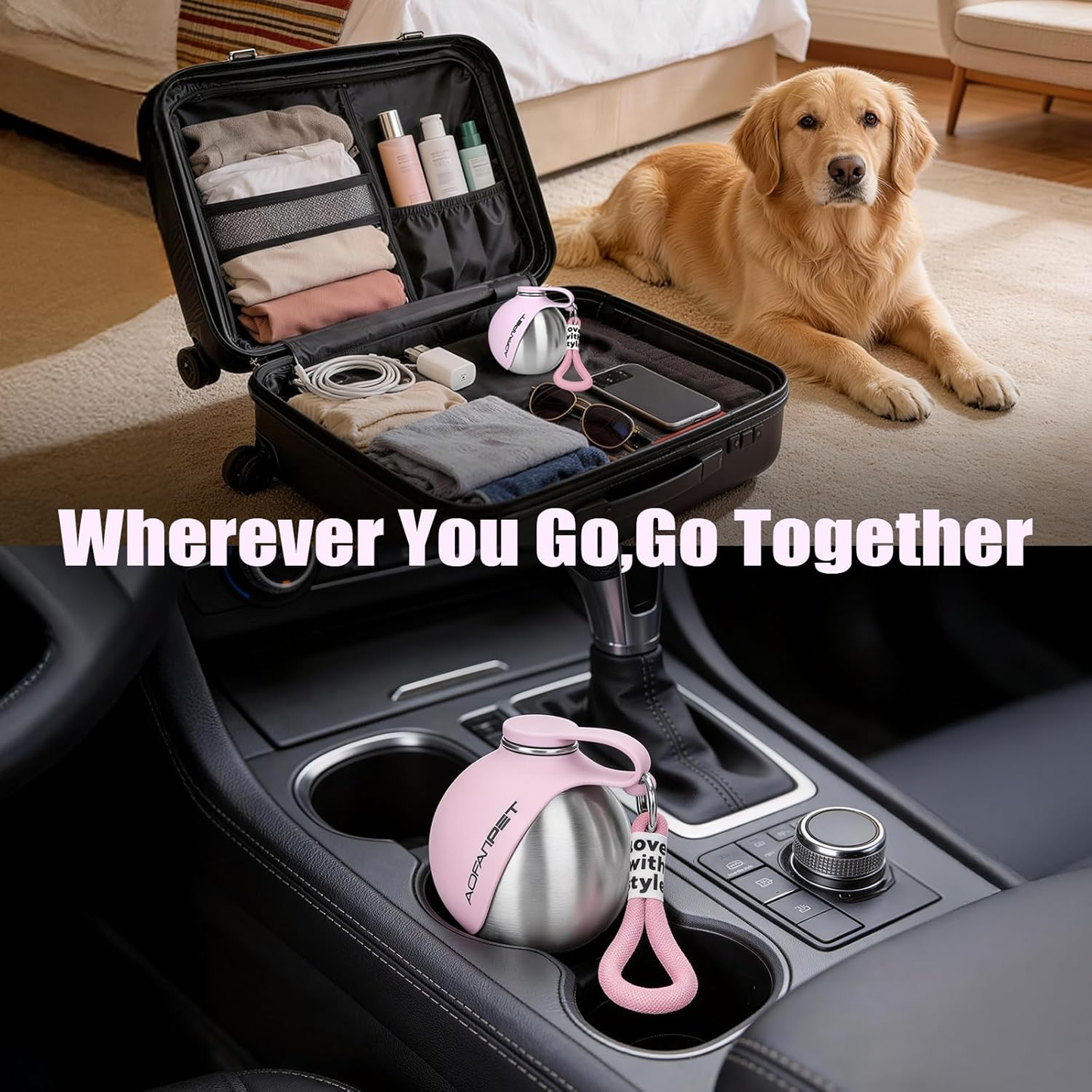 10oz Portable Dog Water Bottle