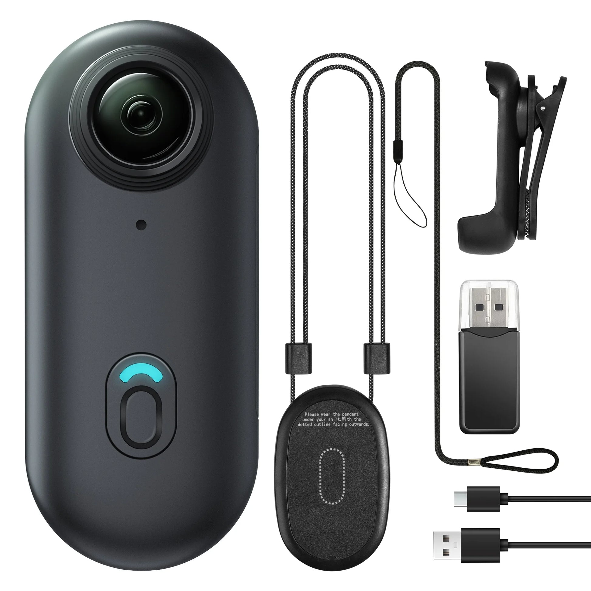 Pocket 4K Mini Camera Magnetic Wearable Cam with Waterproof Shell Wifi Bike Camera Friendly for Casual Cycling Vlog Home Use